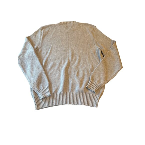 Polo Ralph Lauren Mens Sweater Large Pima Cotton Pale Blue Crewneck Long Sleeve - Picture 5 of 5
